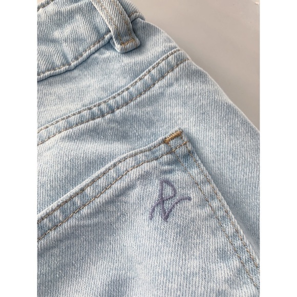 Dl1961 Hepburn Cropped Jeans High Rise Wide Leg Light Wash in Ibiza - Picture 8 of 11